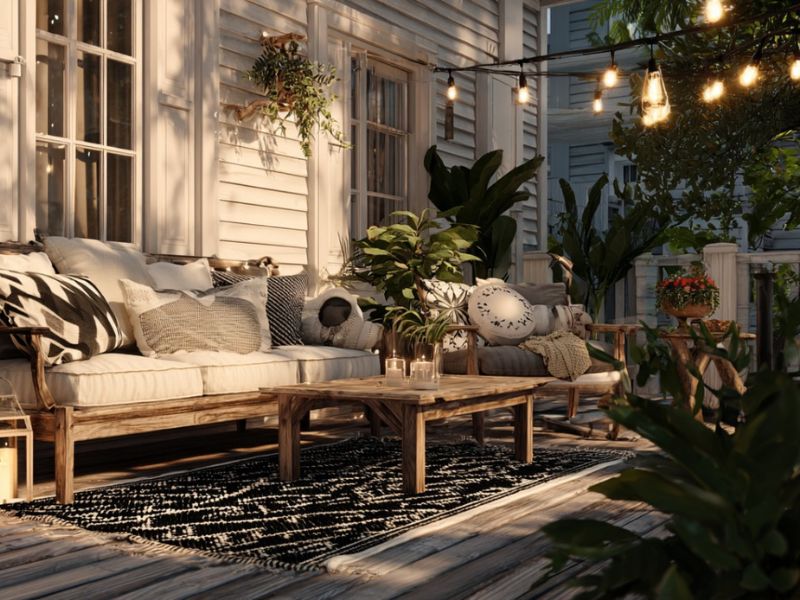 Dekoracija terase ispred kuće