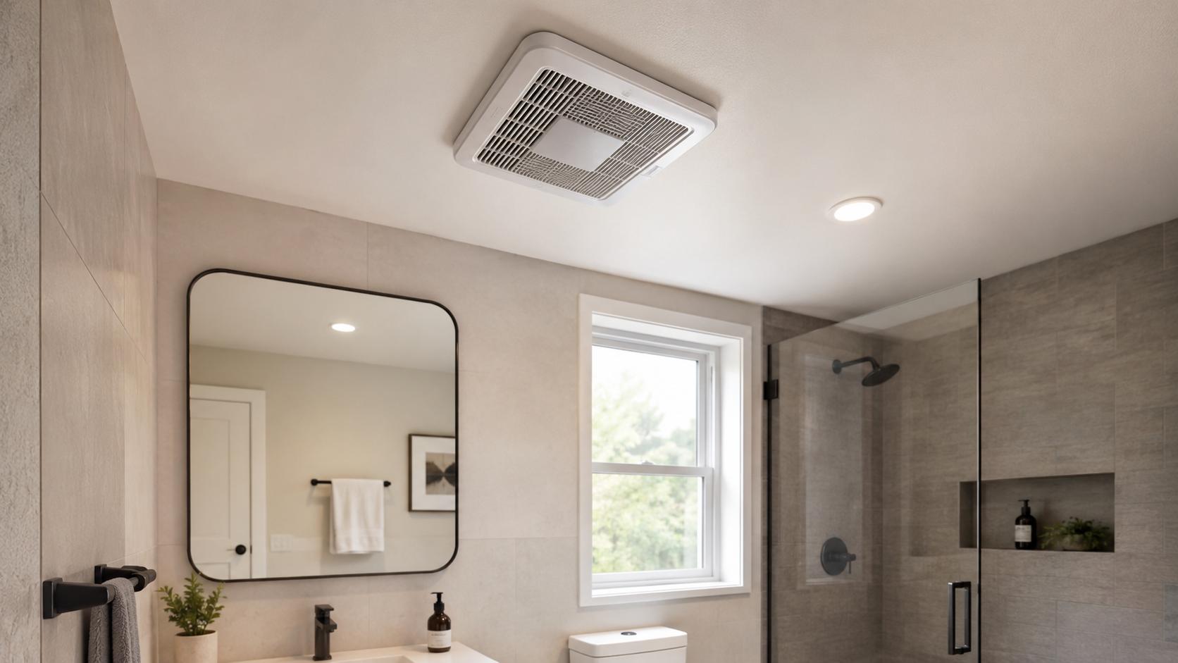 Ventilacioni otvor u modernom kupatilu